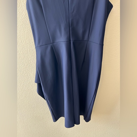 Alex Evenings Side Ruched Cocktail Dress In Navy NWOT Size 18 - Picture 10 of 11